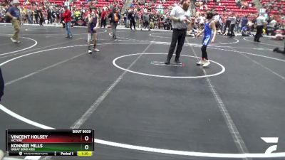 85 lbs Cons. Round 1 - Vincent Holsey, Victory vs Konner Mills, Great Bend Kids
