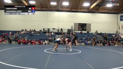 160 lbs 1st Place Match - Alexandra Lopez, Menlo College vs Hadyn Stine, Southern Oregon University
