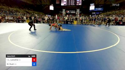 130 lbs Cons 16 #1 - Lilyana Lamothe, WA vs Mary Rush, WA