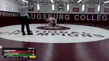 197 lbs Semifinal - Logan Stafford, UW - La Crosse vs Tyler Raway, Augsburg