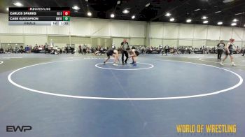 110 lbs Final - Carlos Sparks, OK Elite 14U 2 vs Case Gustafson, Untouchables 14u Purple