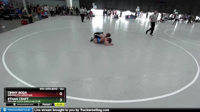 132 lbs Cons. Round 6 - Ethan Craft, Willard Youth Wrestling Club vs Timmy Boda, Brevard FCA Wrestling