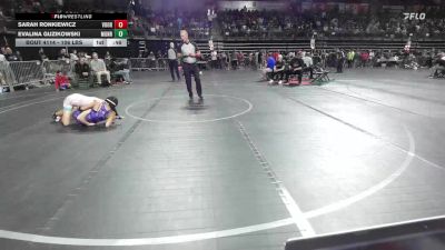 106 lbs Round Of 16 - Sarah Ronkiewicz, Voorhees vs Evalina Guzikowski, Monroe Twp