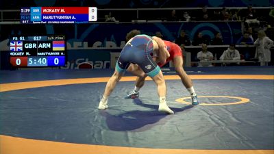 61 kg Quarterfinal - Muhammad Mokaev, Gbr vs Arsen Harutyunyan, Arm