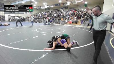 110 lbs Quarterfinal - Janan Albouriny, Irvine vs Ashley Orozco, Eastside