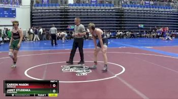 126 lbs Champ. Round 2 - Carson Mason, Woodlan vs Jaret Studenka, EVERGREEN
