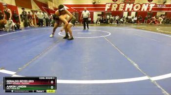 157 lbs Cons. Round 3 - Aaron Landin, Half Moon Bay vs Geraldo Reyes Keo, John F Kennedy -Fremont