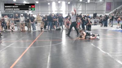 75.8-77.3 lbs Champ. Round 2 - Barrett McCoy, Jimenez Trained Academy vs Laurence Ibarra, Toppenish Badboy Wrestling