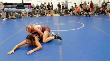 61 lbs Rr Rnd 2 - Kaylee Dayhoff, PA West White - W vs Miah Molinaro, Charlies Angels- W