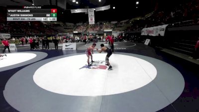 79 lbs Quarters - Austin Simmons, Driller Wrestling Club vs Wyatt Williams
