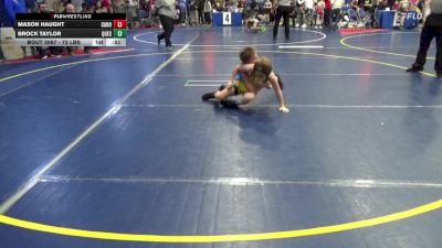 72 lbs Round Of 16 - Mason Haught, Canon-McMillan vs Brock Taylor, Quest W.C.
