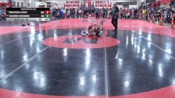80 lbs Champ. Round 2 - Grayson Luthi, MAHACA vs Conner Krumrei, Grand Rapids Grapplers