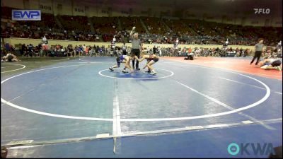 112 lbs Consi Of 8 #2 - Caleb Miller, Fort Gibson Youth Wrestling vs Brody Parker, Harrah Little League Wrestling