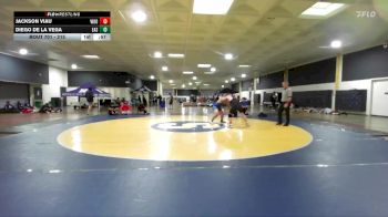 215 lbs Cons. Round 2 - Jackson Viau, Woodbridge vs Diego De La Vega, Eastlake HS (SD)