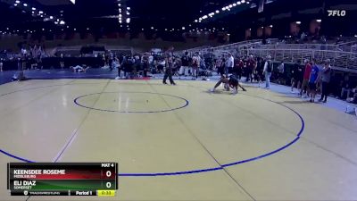 175 lbs Cons. Round 4 - Keensdee Roseme, Middleburg vs Eli Diaz, Somerset