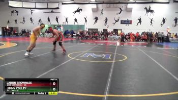 285 lbs Round 1 (10 Team) - Jimmy Colley, St. Clair vs Jadon Brownlee, Ohio Northern 2