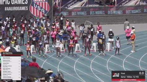 2026 AAU Junior Olympic Games - Youth Girls' 100m, Finals 1 - Age 12