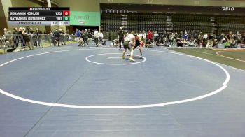 138 lbs Consi Of 8 #1 - Benjamin Kohler, Wasatch vs Nathaniel Gutierrez, Yerington