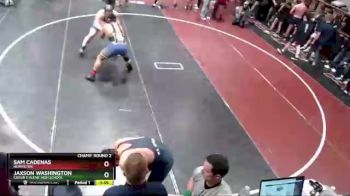 285 lbs Champ. Round 2 - Sam Cadenas, Hermiston vs Jaxson Washington, Coeur D`Alene High School