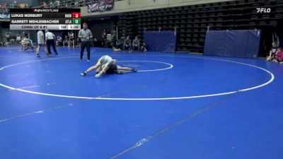 135 lbs Consi Of 8 #1 - Lukas Norbury, Harrisburg vs Garrett Mehlenbacher, Atlanta