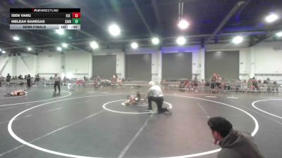 46 lbs Semifinal - Isen Vang, Elk Grove Wr Acd vs Meleah Banegas, Savage House WC