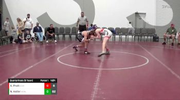 129 lbs Quarterfinals (8 Team) - Amrin Pratt, Death Squad Wrest (IN) vs Nate Keller, M2 Blue (NJ)