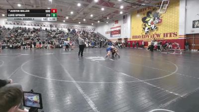285 lbs Cons. Round 4 - Luke Spinos, Saint Ignatius vs Austin Miller, Dundee