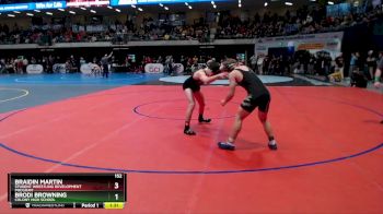 152 lbs Quarterfinal - Brodi Browning, Colony High School vs Braidin Martin, Student Wrestling Development Program