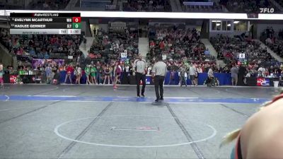 90 lbs Cons. Round 1 - Evelynn McArthur, Winfield vs Hadlee Germer, Slyfox