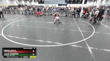 77 lbs Cons. Round 3 - Brady Myatt, B.A.M. Training Center vs David Wesierski, ISI Wrestling Club