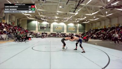 128 lbs Cons. Round 2 - Luke Krunchev, La Costa Canyon vs Rudy Moreno, Palo Verde Valley