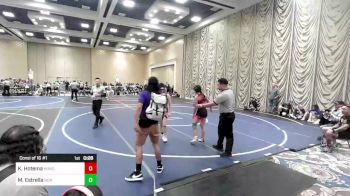 116 lbs Consi Of 16 #1 - Kalina Hotema, Honolulu WC vs Marley Estrella, Norwalk