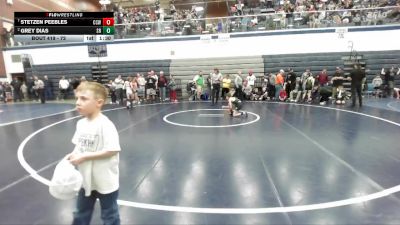 72 lbs Quarterfinal - Stetzen Peebles, Cougar Club Wrestling vs Grey Dias, Shootbox Rigby