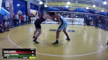 190 lbs Champ. Round 1 - Mateo Martinez, Somerset vs Ellis Lawson, Burdhouse Wrestling