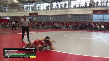 125 lbs Cons. Round 3 - Alexander Schaeublin, Trinity (CT) vs Sei Dolomengi, Bridgewater State