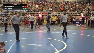 112 lbs Quarterfinal - Hayden Mills, Chillicothe MS vs Ava Henry, Claymont
