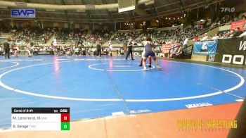 130 lbs Consi Of 8 #1 - Michael Lencrerot, III, The Glasgow Wrestling Academy vs Boaz Senge, Team Tulsa Wrestling Club