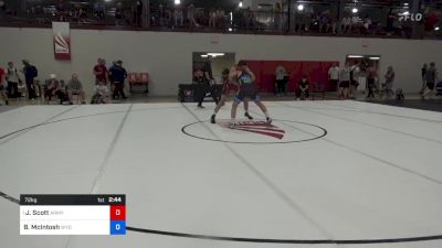 72 kg Semifinal - Justus Scott, Army (WCAP) vs Brett McIntosh, Wyoming Wrestling Reg Training Ctr