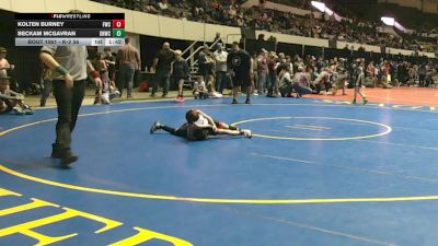 K-2 56 Round 3 - Beckam McGavran, Great Neck Wrestling Club vs Kolten Burney, Fauquier Wrestling Club