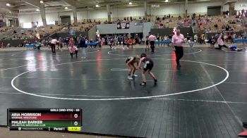 65 lbs Cons. Round 3 - Maleah Barker, Arlington Wrestling Club vs Aria Morrison, Warfare Wrestling