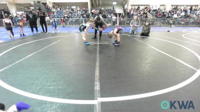 60 lbs Quarterfinal - Bella Bessette, Amped Wrestling Club vs Owen McCool, Elgin Wrestling