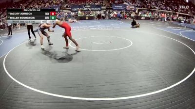 D 1 150 lbs Champ. Round 2 - Jacury Johnson, Zachary vs Miller Bourgeois, St. Paul`s