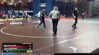 132 lbs Champ. Round 2 - Logan Rozynski, Wyoming Seminary vs Tallion Elliott, Bullis