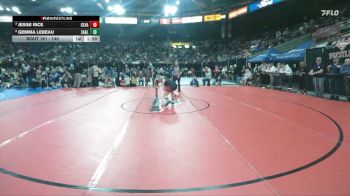 140 lbs Quarterfinal - Jesse Rice, Clearwater Valley vs Gemma Lebeau, Eagle