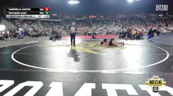 G6A-190 lbs Quarterfinal - Aleah Underwood, EDMOND NORTH (Girls) vs Tessa Urrey, SAND SPRINGS (Girls)