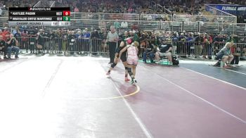 110 lbs Champ. Round 1 - Kaylee Padin, Western vs Miayalee Ortiz Martinez, George Jenkins