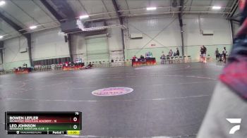 76 lbs Round 1 (6 Team) - Bowen Lefler, Roundtree Wrestling Acacdemy vs Leo Johnson, Reverence Wrestling Club