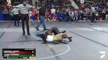 85 lbs Cons. Round 2 - Niaymiah Ajisafe, Team Of Hard Knox vs Hagen Hammond, Jaguars