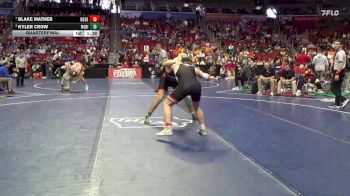 2A-175 lbs Quarterfinal - Blake Mather, West Delaware, Manchester vs Kyler Crow, Mediapolis