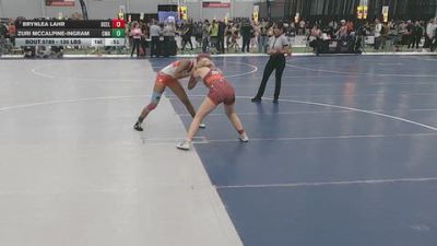 130 lbs Cons. Rd Of 16 - Zuri Mccalpine-ingram, Charlie MF Angles vs Brynlea Lahr, DC Elite